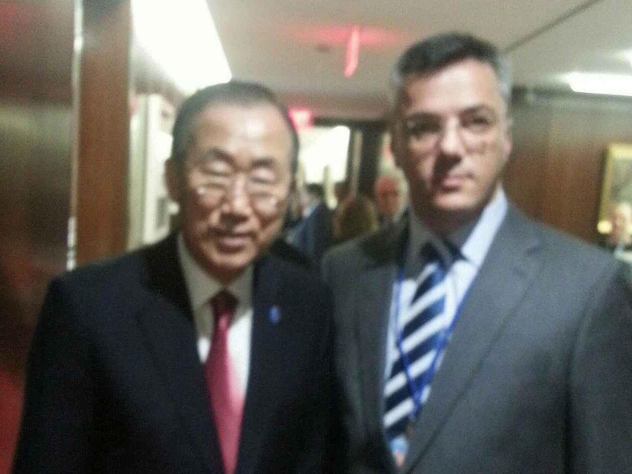 Član Stalne delegacije PSBiH u PAM-u mr. Ognjen Tadić razgovarao sa Generalnim sekretarom UN-a Ban Ki-moonom